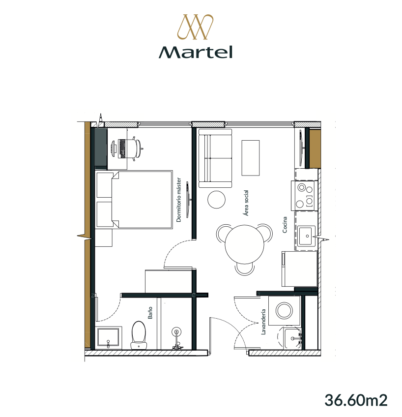 Guatemala, 1 Dormitorio Habitaciones, 1 Habitación Habitaciones,1 BañoBaño,Apartamento,Venta,1312
