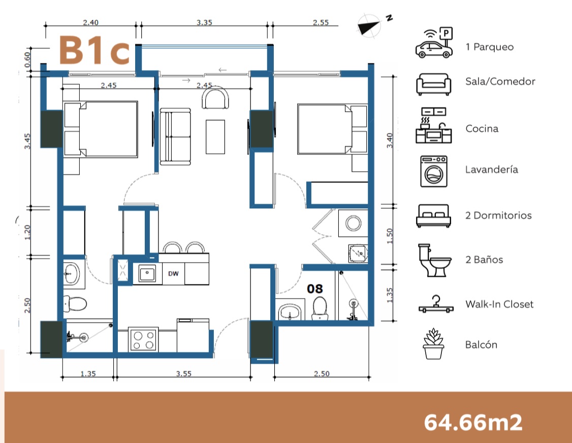 Guatemala, 1 Dormitorio Habitaciones, 1 Habitación Habitaciones,1 BañoBaño,Apartamento,Venta,1315